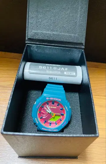 CASIO G-SHOCK 미드 사이즈 그린 한정품