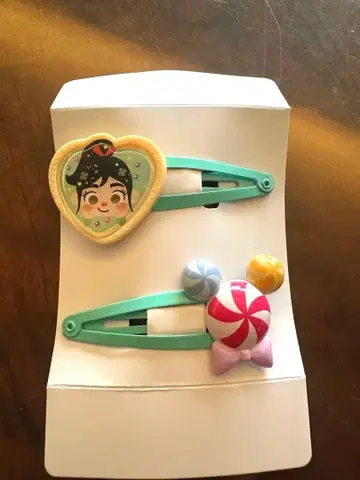 도쿄 디즈니랜드 헤어핀 2개 세트 Vanellope 바넬로피