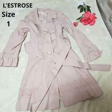 [귀여운 L'ESTROSE] 핑크 리본 레이스 코트 사이즈 1