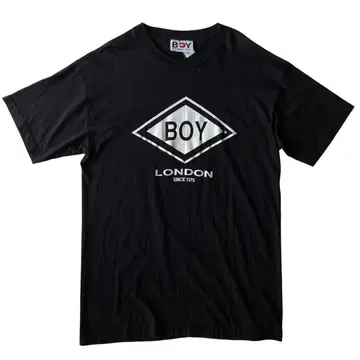 [레어] 90s USA 미국제 boy london T셔츠 반팔 블랙