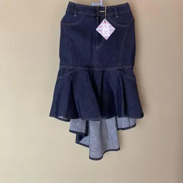 데님 머메이드 스커트 L18FW-SK406