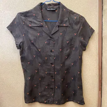 Hysteric Glamour 반팔 셔츠 고양이 패턴
