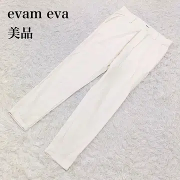 evam eva 에바엠에바 팬츠 테이퍼드 화이트 1 U62