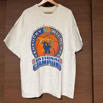 90s Kentucky Wildcats NCAA 우승 기념 빈티지 T셔츠