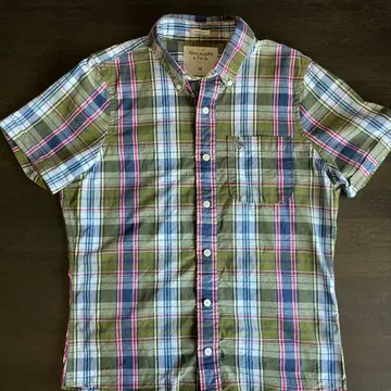 Abercrombie & Fitch 체크 셔츠 반팔 M