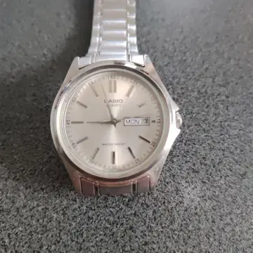 CASIO 쿼츠 손목시계 본체 실버