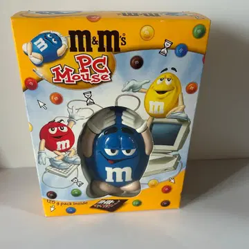 미개봉 새상품 m&m's 컴퓨터 마우스 블루 2000년