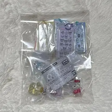 산리오 모자 꽁지 드롭 미니어처 참 크리스탈 메지루시 액세서리