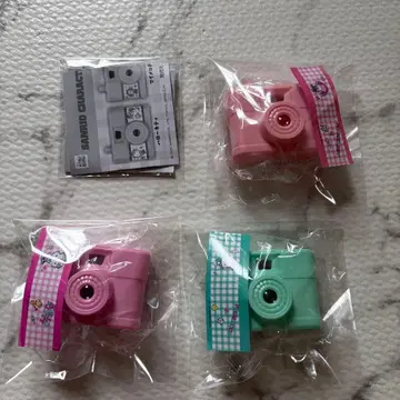 산리오 바스락 카메라 가챠 3종 세트