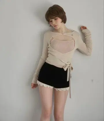 ANDMARY 발레 리본 세트 탑