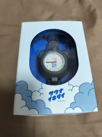 [ 미사용 새상품 ] CASIO 시계 사우나이키타이 한정판 모델 블루