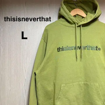 thisisneverthat 후드티 L 그린 자수 로고