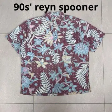 90s' reyn spooner 레인스푸너 하와이안 셔츠 하와이 제조 L