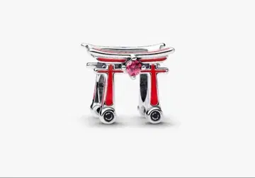 PANDORA 토리이 모티브 핑크 스톤 참