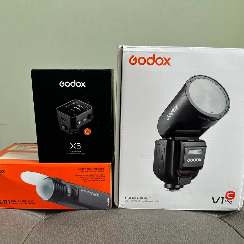 풀박스) 고독스 V1 pro 캐논용 + 무선 동조기X3 + 조명보조세트