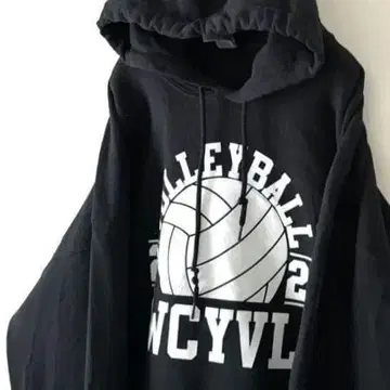 길단 배구 WCYVL 후드티 XL 블랙 구제 의류