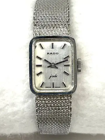 [ 작동 ] RADO jade 수동 와인딩 시계 실버 컬러