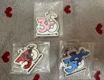 [ 당일 발송 ] 포켓몬 30주년 메탈 참 마스코트 3개