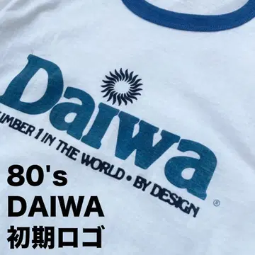 80년대 DAIWA 래글런 T셔츠 빈티지 잉크 프린트