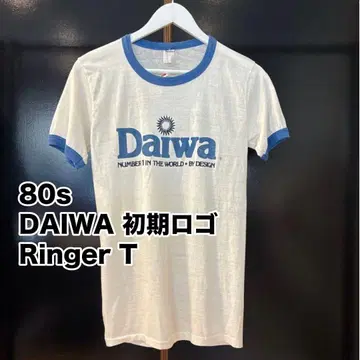 80년대 DAIWA 래글런 T셔츠 빈티지 잉크 프린트
