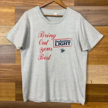 USA 제조 80s BUDWEISER 버드와이저 기업 T-sh 빈티지