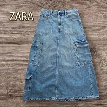 [ ZARA ] 데님 스커트 롱 스커트