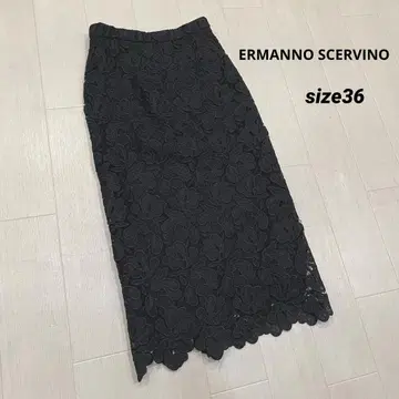 이탈리아제 ERMANNO SCERVINO 전체 레이스 자수 스커트
