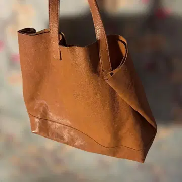 IL BISONTE 일비종떼 가죽 토트백 브라운 천연 가죽 백