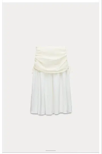 ZARA 콤비 스커트 화이트