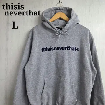 thisisneverthat 후드티 L 그레이 자수 로고