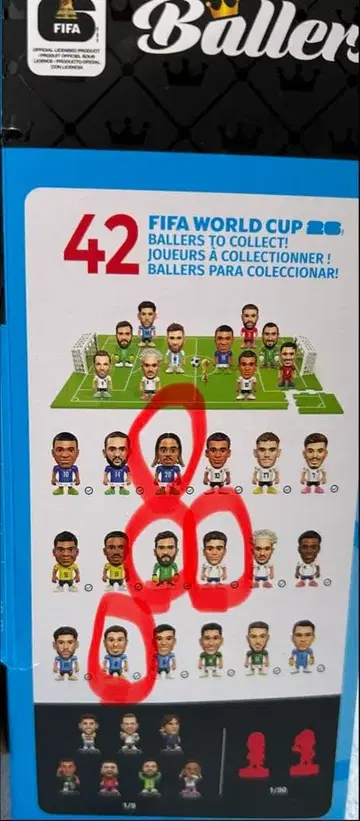 FIFA 월드컵 26 볼러스 피규어 4개