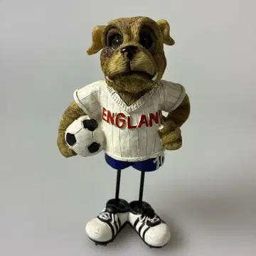 잉글랜드 대표 개 피규어 오브제 축구 ENGLAND 마스코트
