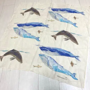 Wonder worker silk 반다나 바다의 생물 고래 실크