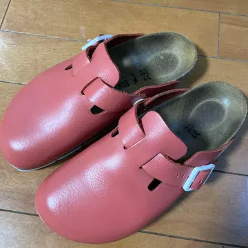 BIRKENSTOCK 보스턴 PRO 마즈 레드 사보 샌들