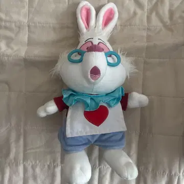 Disney 원더랜드의 앨리스 화이트 토끼 봉제 인형