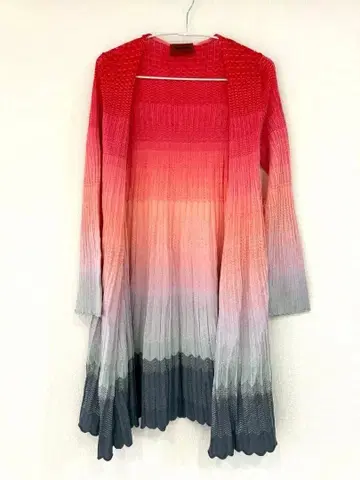 MISSONI 미쏘니 롱 가디건 플리츠