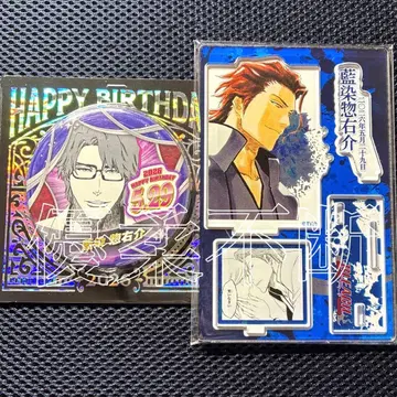BLEACH 블리치 아이젠 소스케 생일 캔뱃지 디오라마 피규어