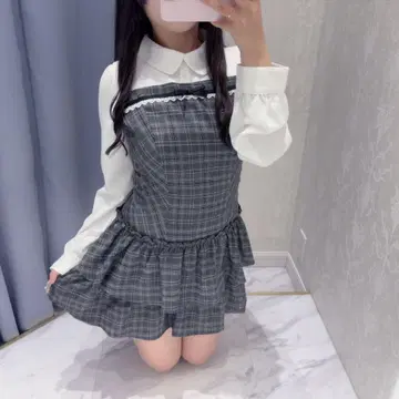 에블린 evelyn 티어드 미니 OP