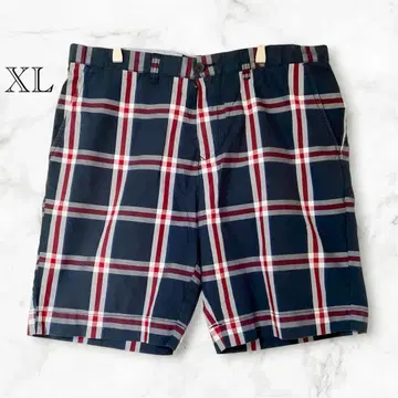 타미힐피거 체크 무늬 숏팬츠 XL