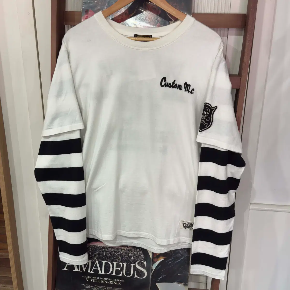Supreme x Vanson Leathers Long Sleeve Top Black - 26SS | Bunjang 