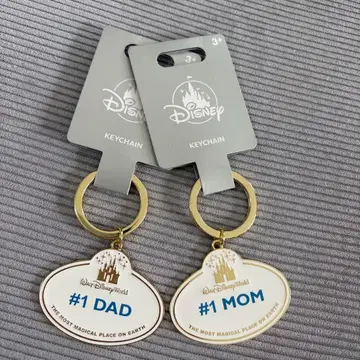 Disney 키링 #1 DAD #1 MOM 세트