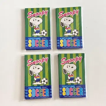 스누피 산리오 Snoopy Exciting Soccer 용돈 봉투 4개