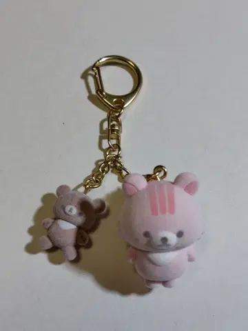 사쿠라노코리스 갈색곰 플로키 키링 리락쿠마