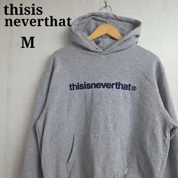 thisisneverthat 후드티 M 그레이 자수 로고