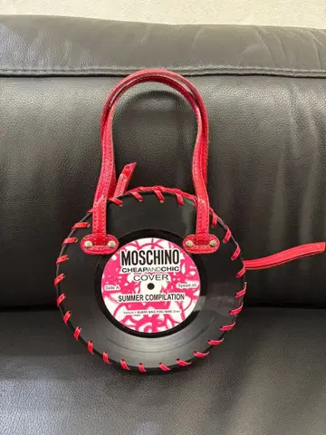 MOSCHINO 모스키노 레코드 백 빨간색