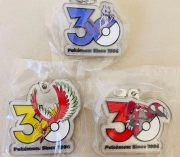 포켓몬 30주년 메탈 참 3개 세트