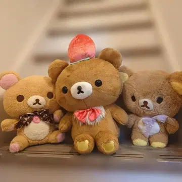 리락쿠마 차이로이코구마 봉제 인형 3종 세트