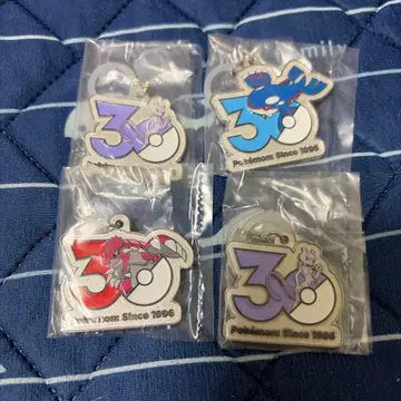 포켓몬 30주년 기념 메탈 참 4종 세트