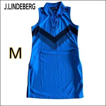 J.LINDEBERG 골프 원피스 슬리브리스 M 속건성 블루