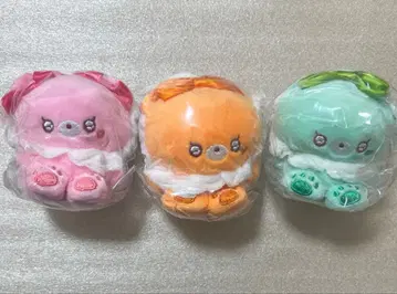 우루룬 큐티 베어즈 오렌지 핑크 그린